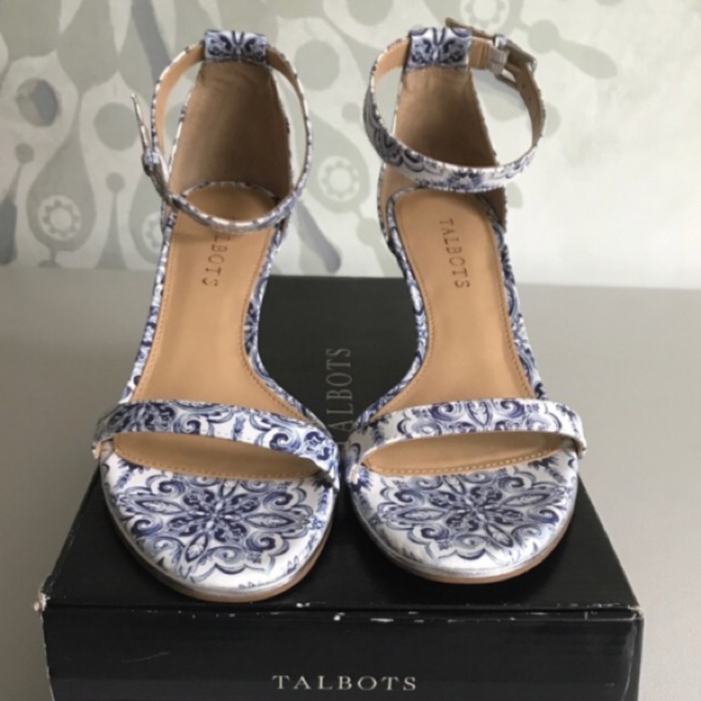 {Talbots} Trulli Ornate Tile Leather Sandals - Picture 8 of 8